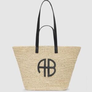 NWT Anine Bing Palermo Natural Straw Tote